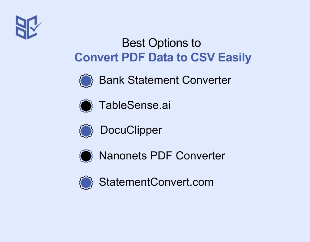 Best Options to Convert PDF Data to CSV Easily